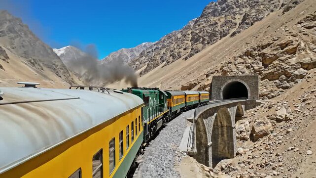 Lush, terraced mountainside in South America